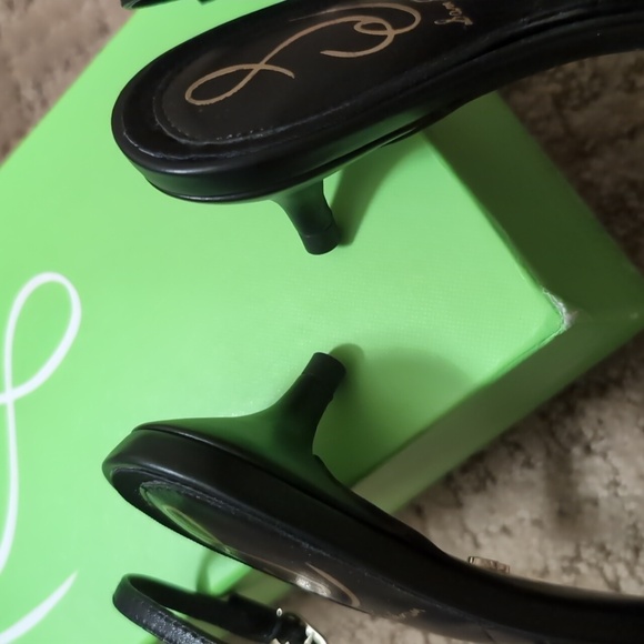 Sam Edelman black sling back kitten heels, size 8 - Picture 4 of 4